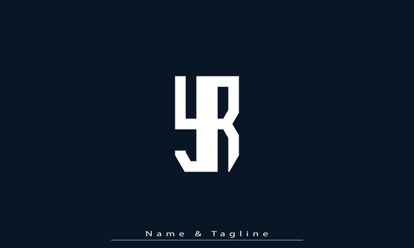 Alphabet letters Initials Monogram logo YR , RY