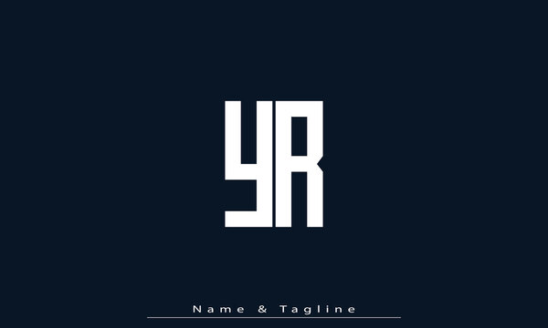 Alphabet letters Initials Monogram logo YR , RY