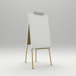 © Luk - Standing White Blank Flipchart - Top View