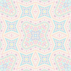  Moroccan repeating ornament graphic design. Damask geometric background. Textile print in ethnic