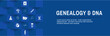 Ancestry or Genealogy Icon Set w Family Tree Album Web Header Banner