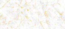 White Gold Marble Texture Pattern Background With High Resolution.