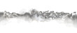 Ink white, gray color smoke wave blot on Png transparent Abstract background. .