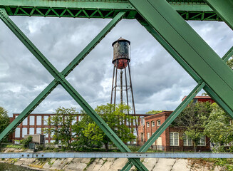 Historic water tower in Waterford, NY