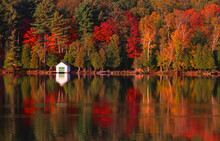 Meech Lake In Autumn, Gatineau Park, Quebec, Canada