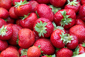 Poster - fresh ripe strawberries