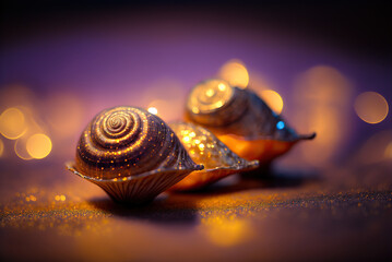 snail on the beach