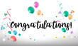 © Endang - Congratulations. Beautiful greeting card poster, banner