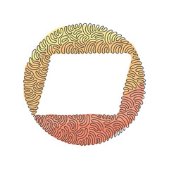 Poster - continuous one line drawing geometric shapes, parallelogram icon. simple line, outline vector 3d fig