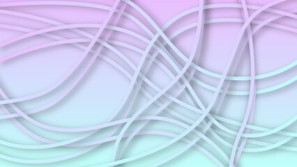 Wall Mural - abstract background with  curved lines and pastel-colored gradient