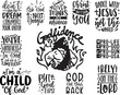 Christian Motivation Quotes, Inspiration Bundle, Bible Verse svg, Christian vector art, Dance with Jesus, I'm a Child of God, Rely on the Lord, God Got my Back, Godfidence