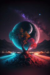 Wall Mural - earth in space