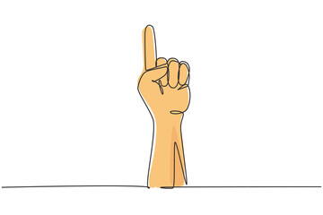 Poster - Single continuous line drawing hands icons and symbols. Emoji hand icons in internet platform chat. Communication with hand gestures. Nonverbal signs. One line draw graphic design vector illustration