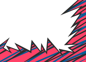Poster - abstract background with jagged spike pattern and with some copy space area
