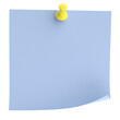 © dekzer007 - Note paper with push pin. 3D .