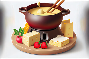 European Cuisine Cheese fondue food