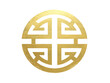 gold chinese symbol lu prosperity png.	
