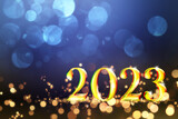 Fototapeta Tematy - Happy New Year Background. Start to 2023. 3D illustration