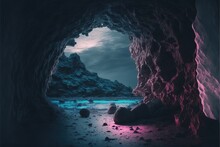 Cave In The Ocean Generative AI