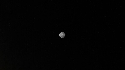 Wall Mural - zooming into a bennu asteroid. elements of this image furnished by nasa.