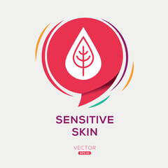 Wall Mural - Creative (Sensitive skin) Icon, Vector sign.