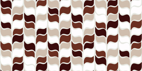 Poster - Coffee ornament tiled and seamless. For print and design, seamless wallpapers and illustrations.
