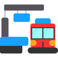 Sticker - Train Platform Icon