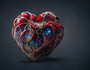 Aufkleber - beautiful abstract heart of gold