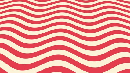 Red Wavy Lines Backgound Loop