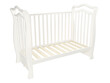 white toddler bed without mattress. on a white background