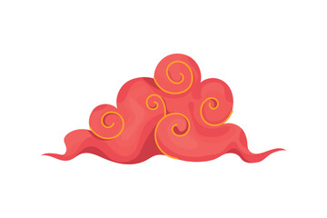 Sticker - chinese cloud design