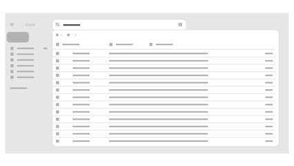 e-mail blank template internet mail frame interface for mail message
