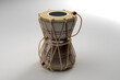 Shiva's Damru Damaru Indian Music Instrument on white background - 3D Illustration Render