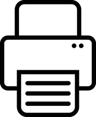 Fototapete - Printer icon vector , document printing symbol.