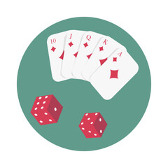 Poster - Casino Poker Cards Composition