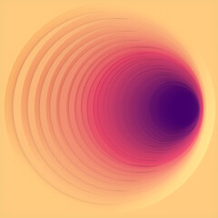 Poster - Abstract pattern of circles going deep. Bright background. 3d rendering digital illustration