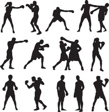 Boxing Silhouette