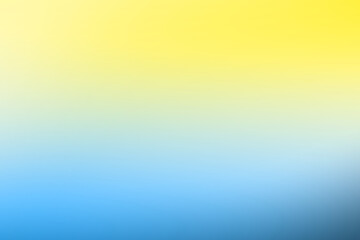 Canvas Print - simple blue and yellow gradient background