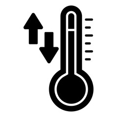 Poster - Modern design icon of temperature fluctuation 