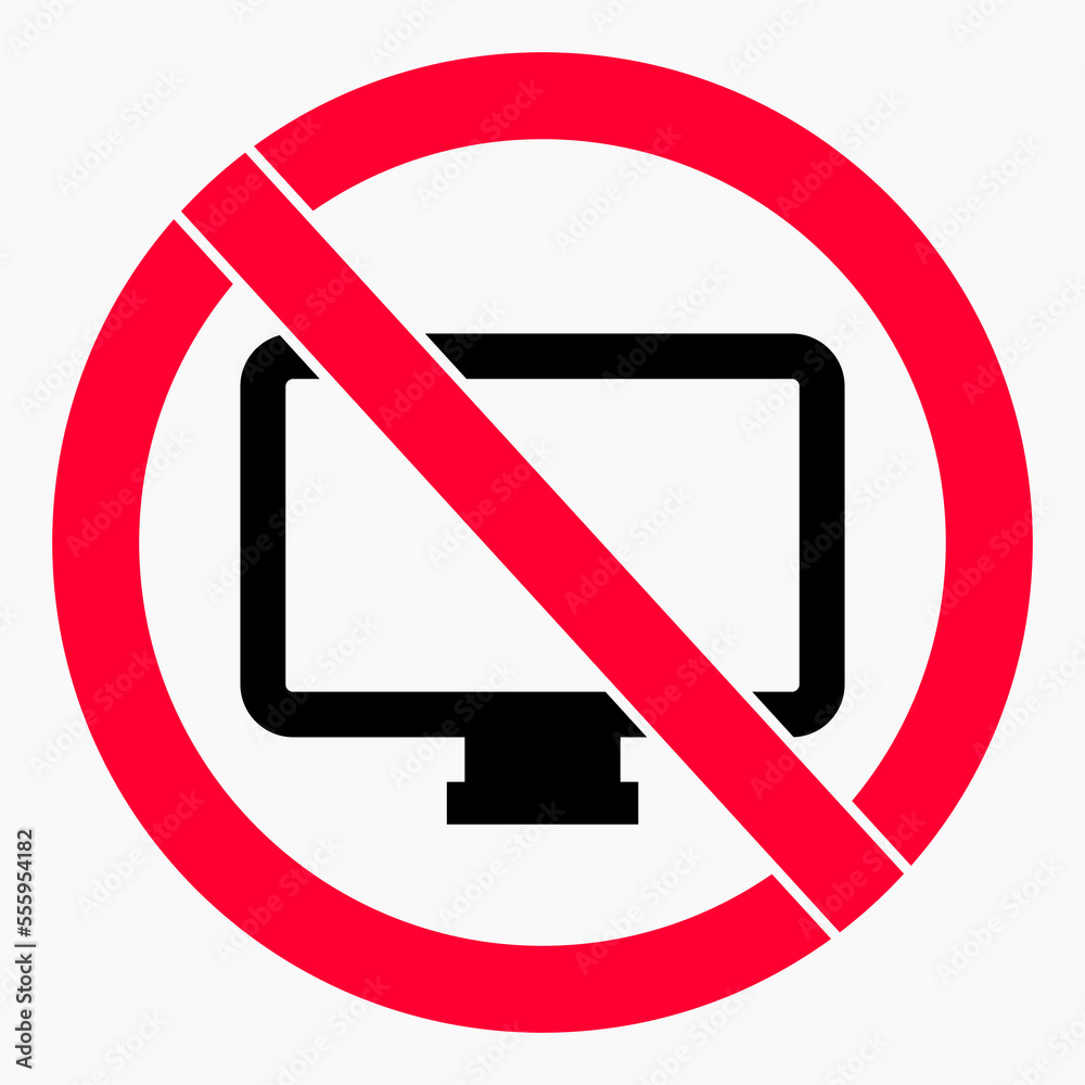 No monitor icon. Don't look at the monitor. Do not use a monitor ...