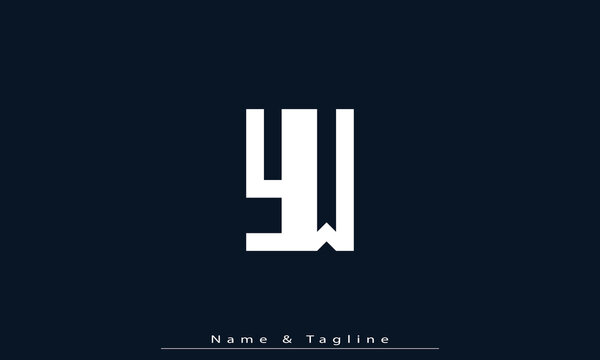 Alphabet letters Initials Monogram logo WY , WY