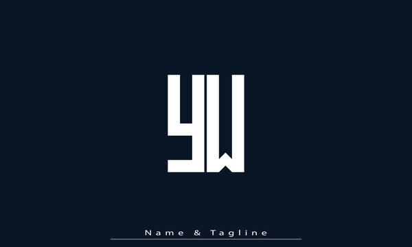 Alphabet letters Initials Monogram logo WY , WY