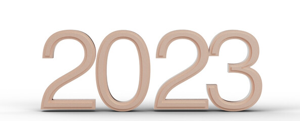 Happy New Year 2023 Text Typography Design Patter,