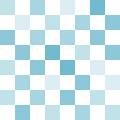  White and blue pastel checkerboard pattern background.	
