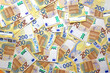 a new 200 euro banknotes background
