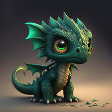 The Green Baby Dragon