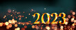 Leinwandbild Motiv Happy New Year Background. Start to 2023. 3D illustration