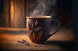 Hot drinks with steam