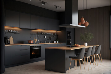 Modern kitchen concept