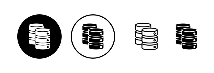 Database icon vector illustration. database sign and symbol